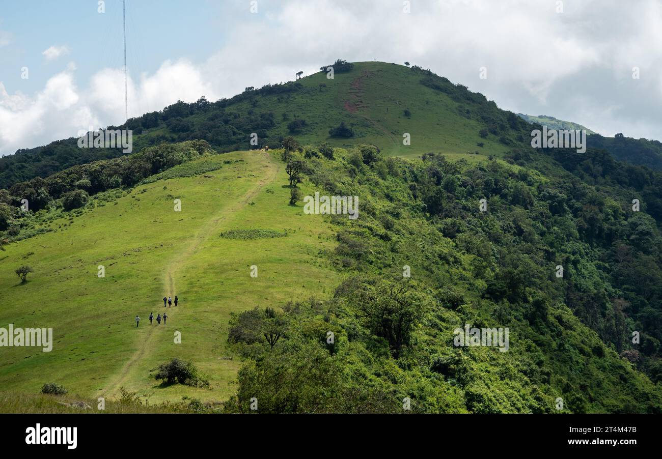 Ngong Hills, peaks in a ridge along the Great Rift Valley, located southwest near Nairobi, in