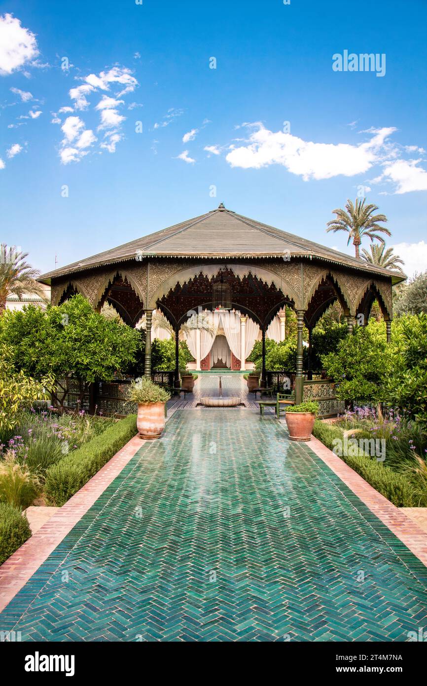 Le Jardin Secret in Marrakech Stock Photo