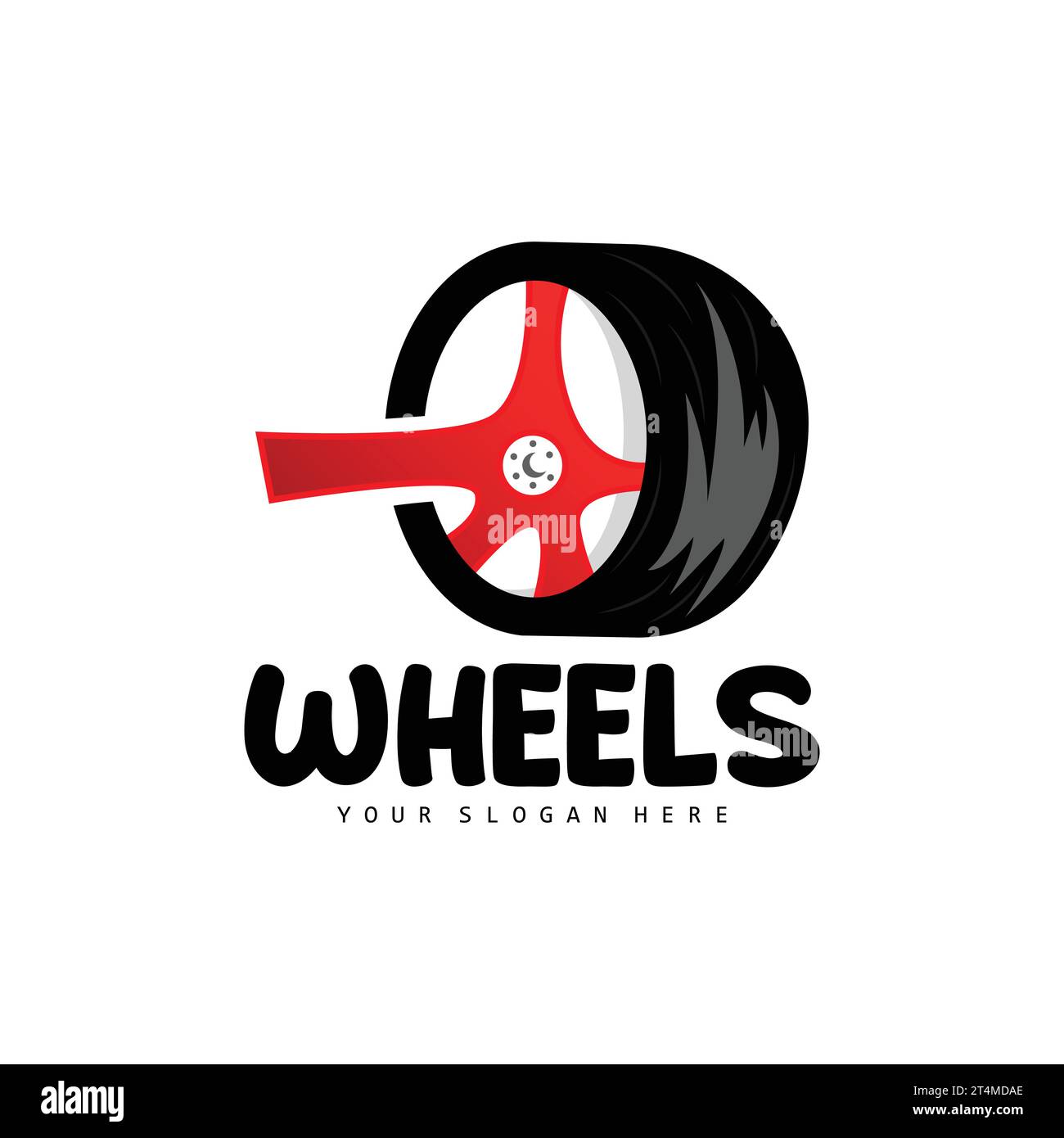Tire Wheel Logo, Automotive Parts Vector, Maintenance Design