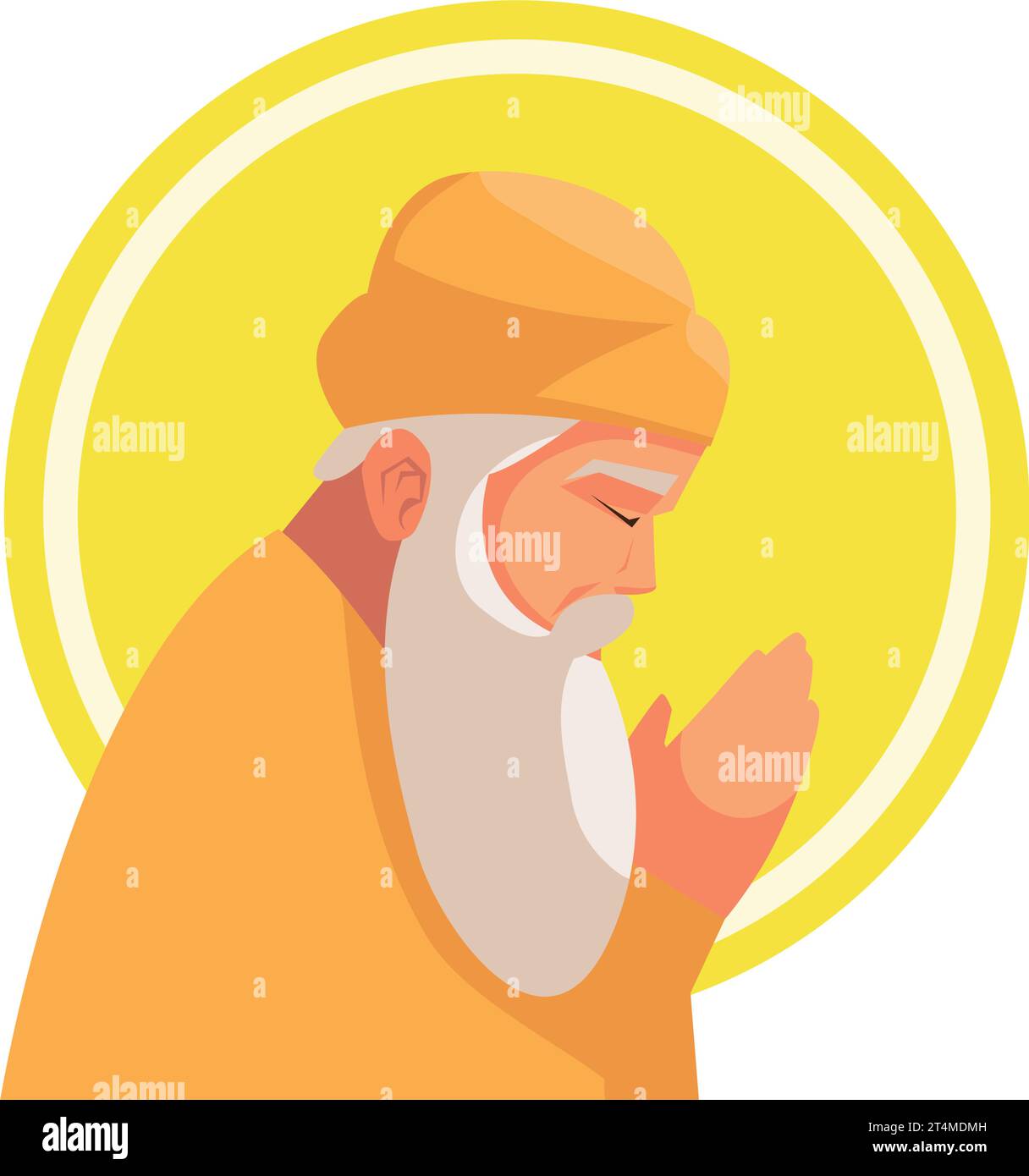 guru nanak jayanti spiritual Stock Vector