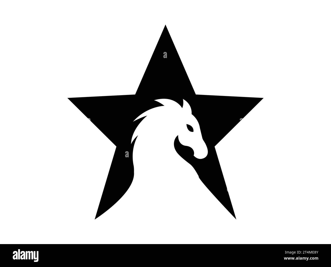 Horse star logo image Royalty Free Vector Image Stock Vector Image