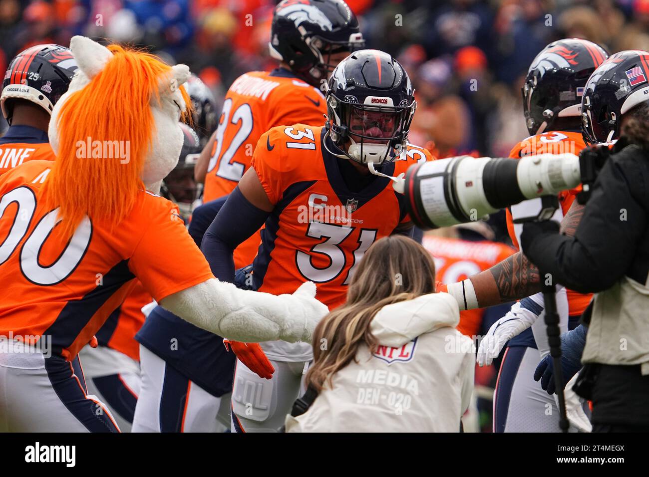 Denver Broncos safety Justin Simmons (31)is introduced against the ...