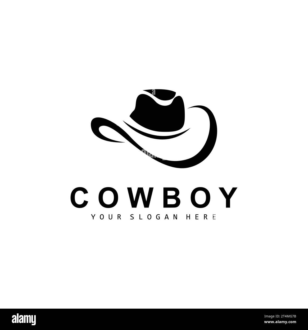 Cowboy Hat Logo, Texas Cowboy Design, Western Country Sheriff Hat ...