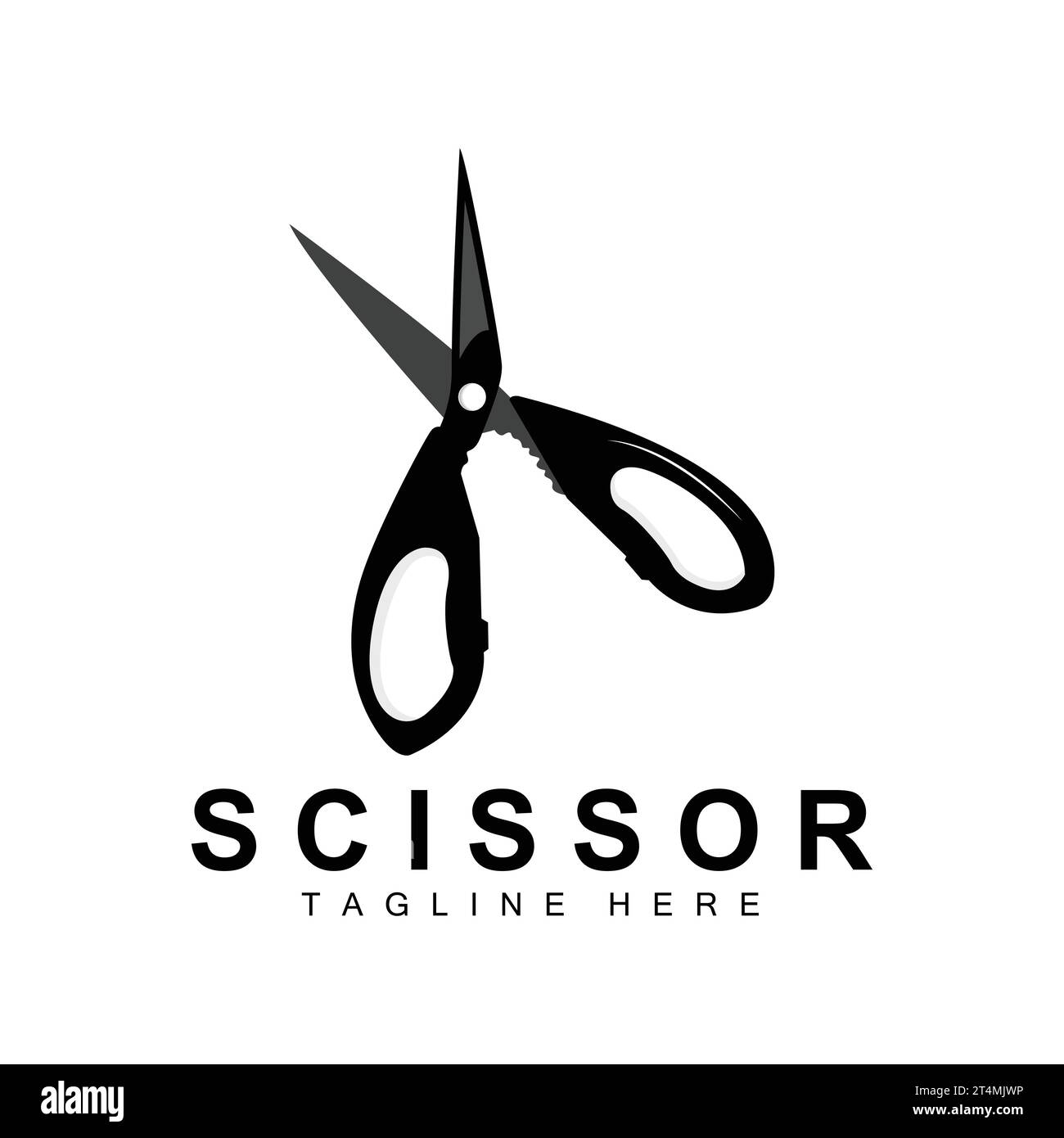 Scissors Logo Design, Shaver Vector, Scissors