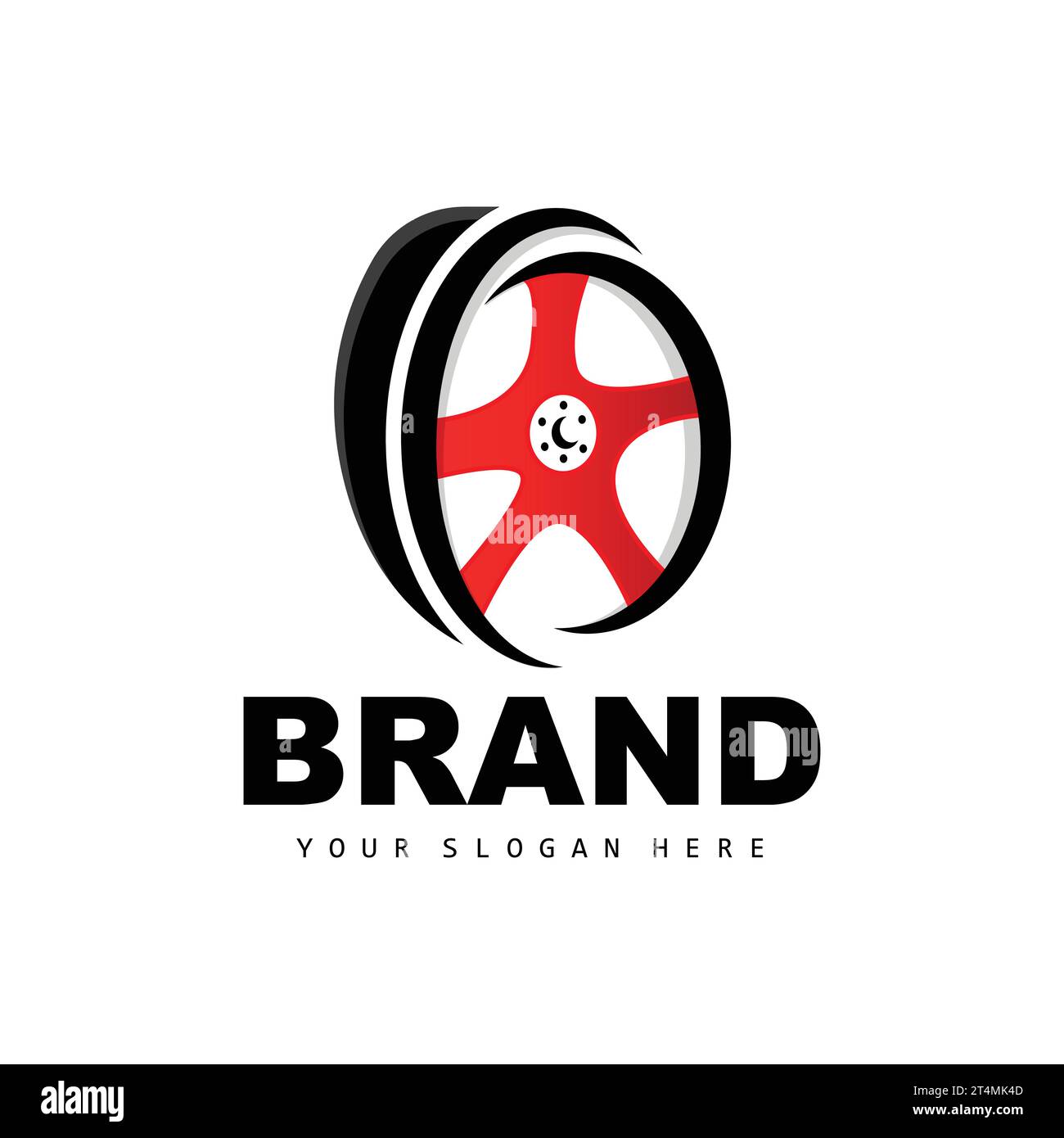 Tire Wheel Logo, Automotive Parts Vector, Maintenance Design, Garage, Automotive
