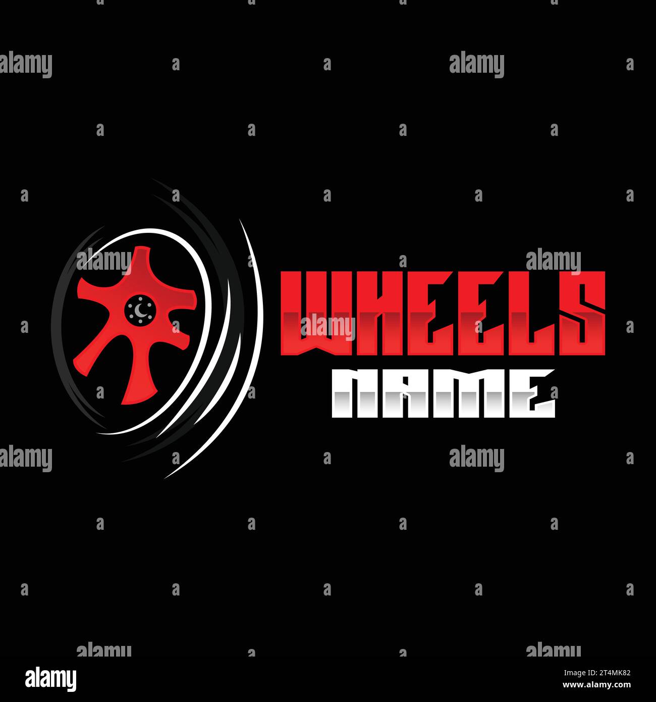 Tire Wheel Logo, Automotive Parts Vector, Maintenance Design
