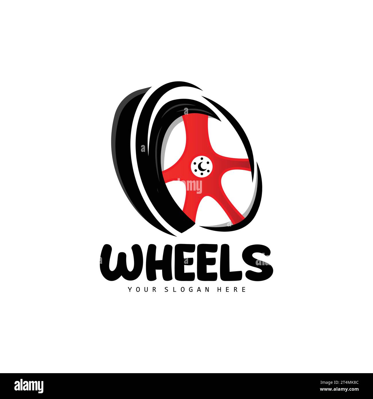 Tire Wheel Logo, Automotive Parts Vector, Maintenance Design