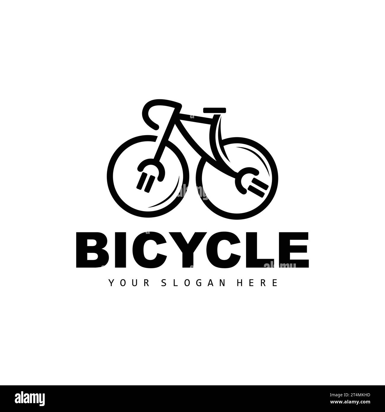 Electric Bicycle Logo, Vehicle Design, Sport Bike Vector, Bike Template