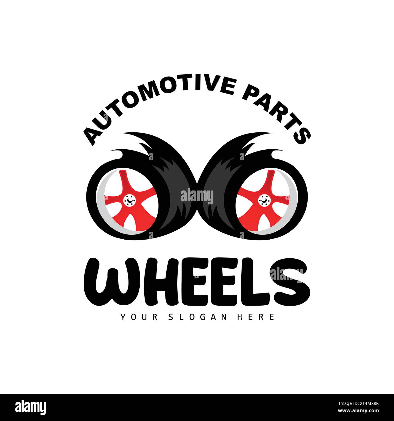 Tire Wheel Logo, Automotive Parts Vector, Maintenance Design, Garage, Automotive
