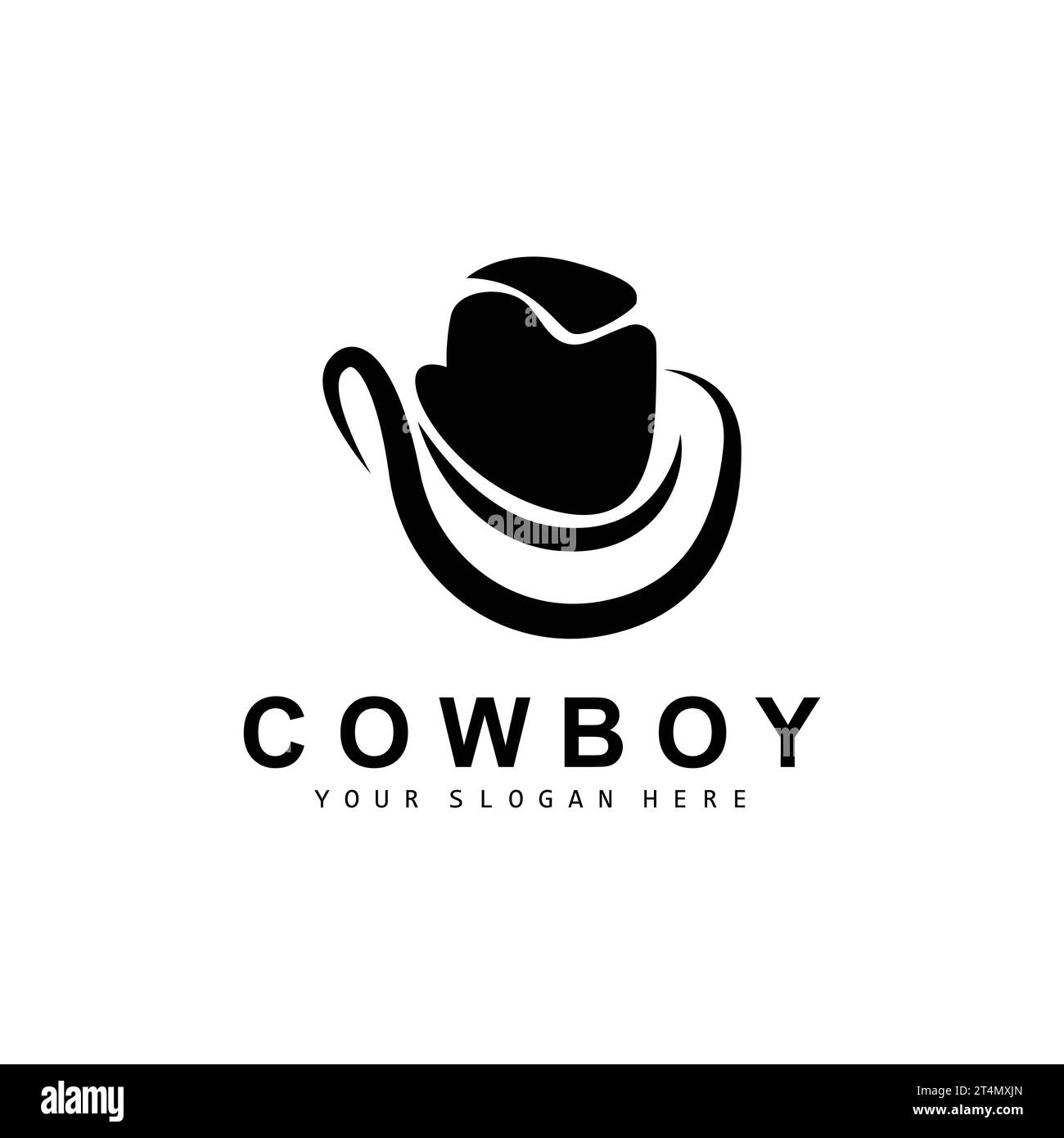Cowboy Hat Logo, Texas Cowboy Design, Western Country Sheriff Hat ...