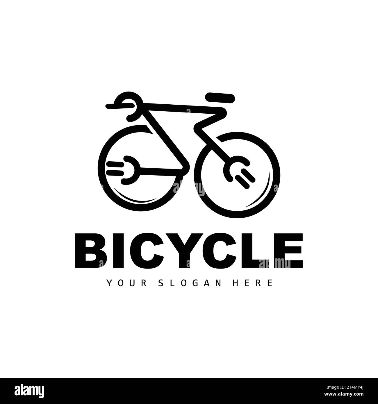 Electric Bicycle Logo, Vehicle Design, Sport Bike Vector, Bike Template