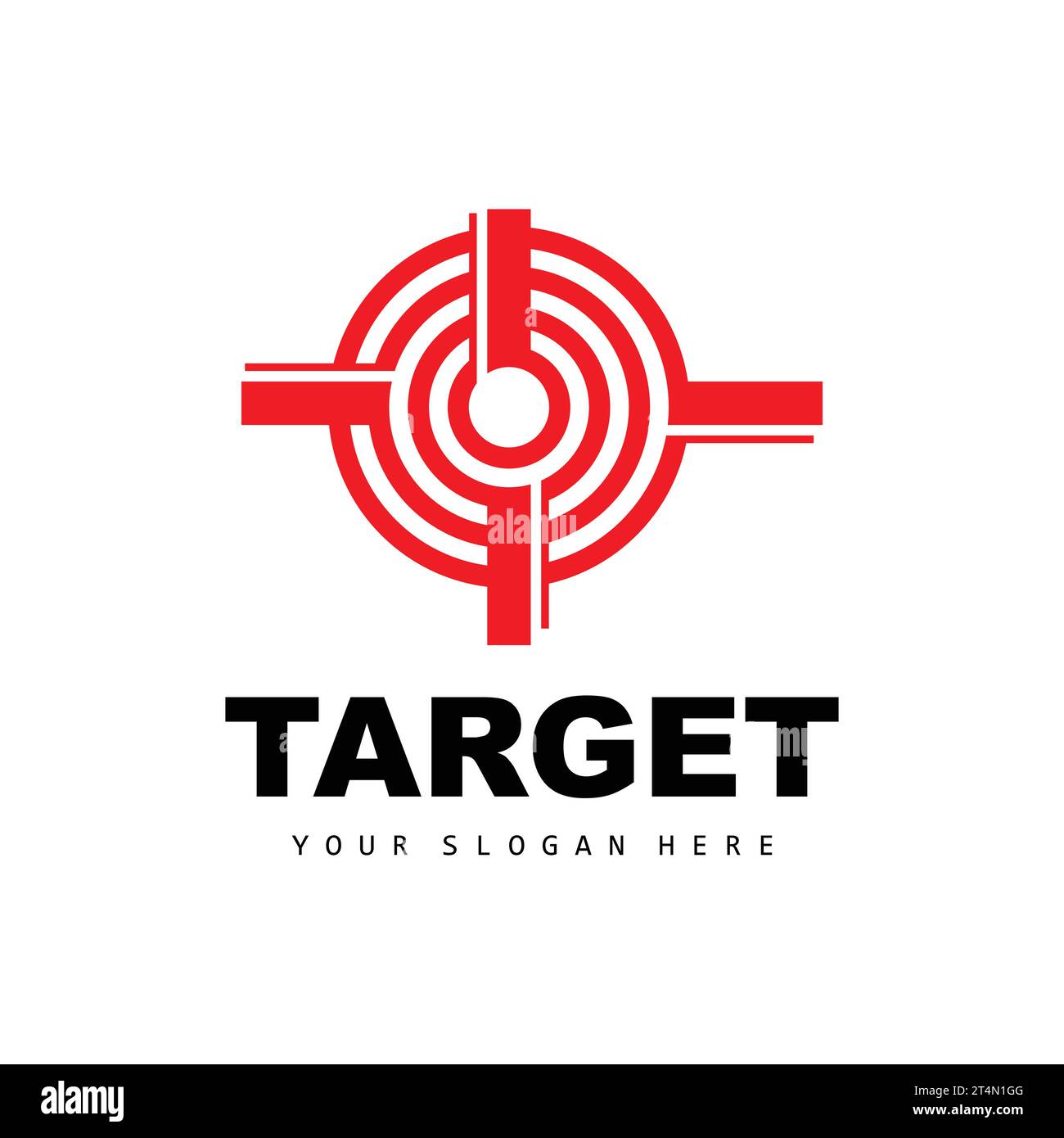 Target Logo, Arrow Shooting Design, Arrow Aim Target Icon Vector Stock