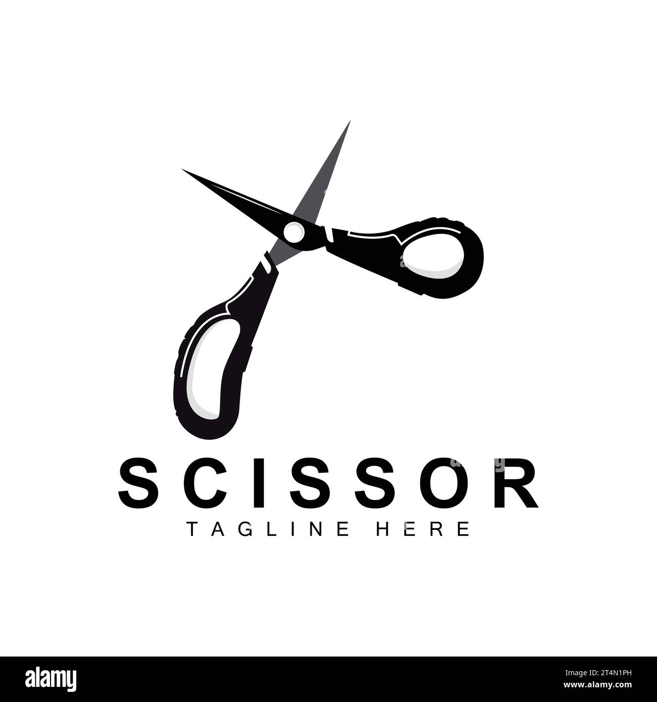 Scissors Logo Design, Shaver Vector, Scissors