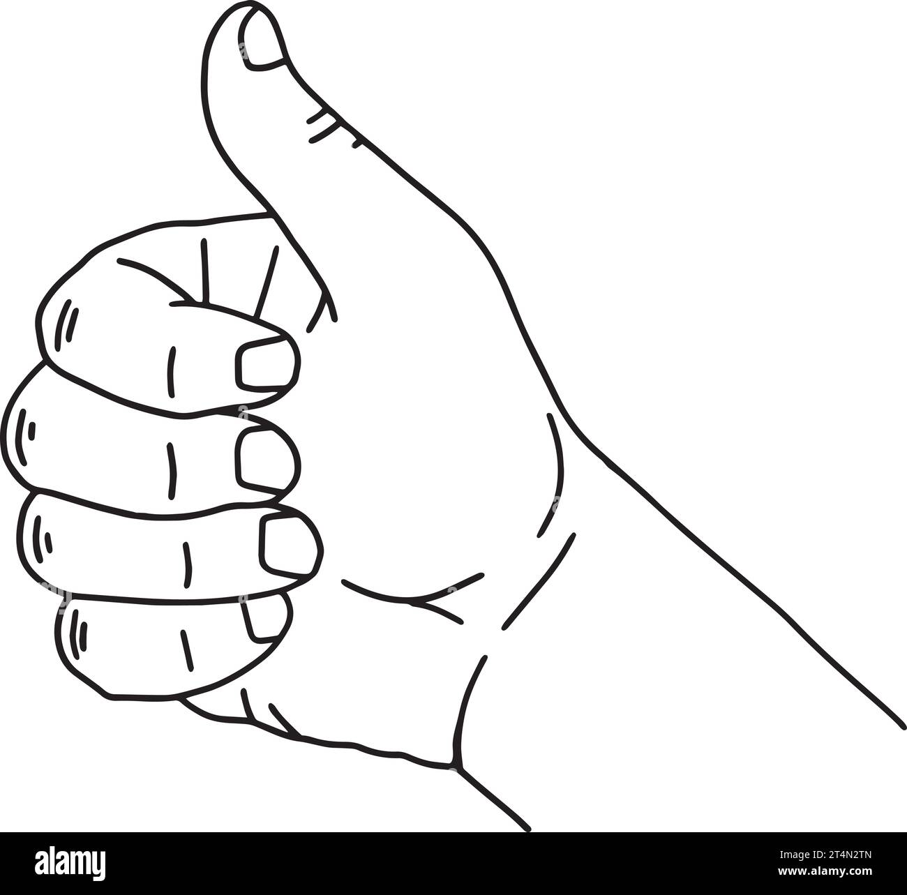 Thumb up icon drawing thumbs gesture like Vector Image Stock Vector ...