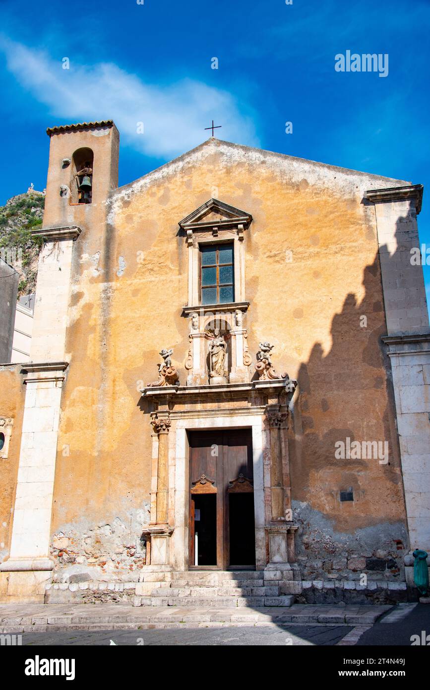 Church of Saint Catherine of Alexandria - Taormina - Italy Stock Photo