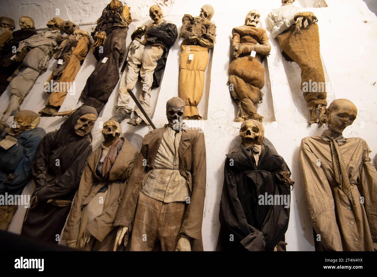 Capuchin Catacombs of Palermo - Italy Stock Photo