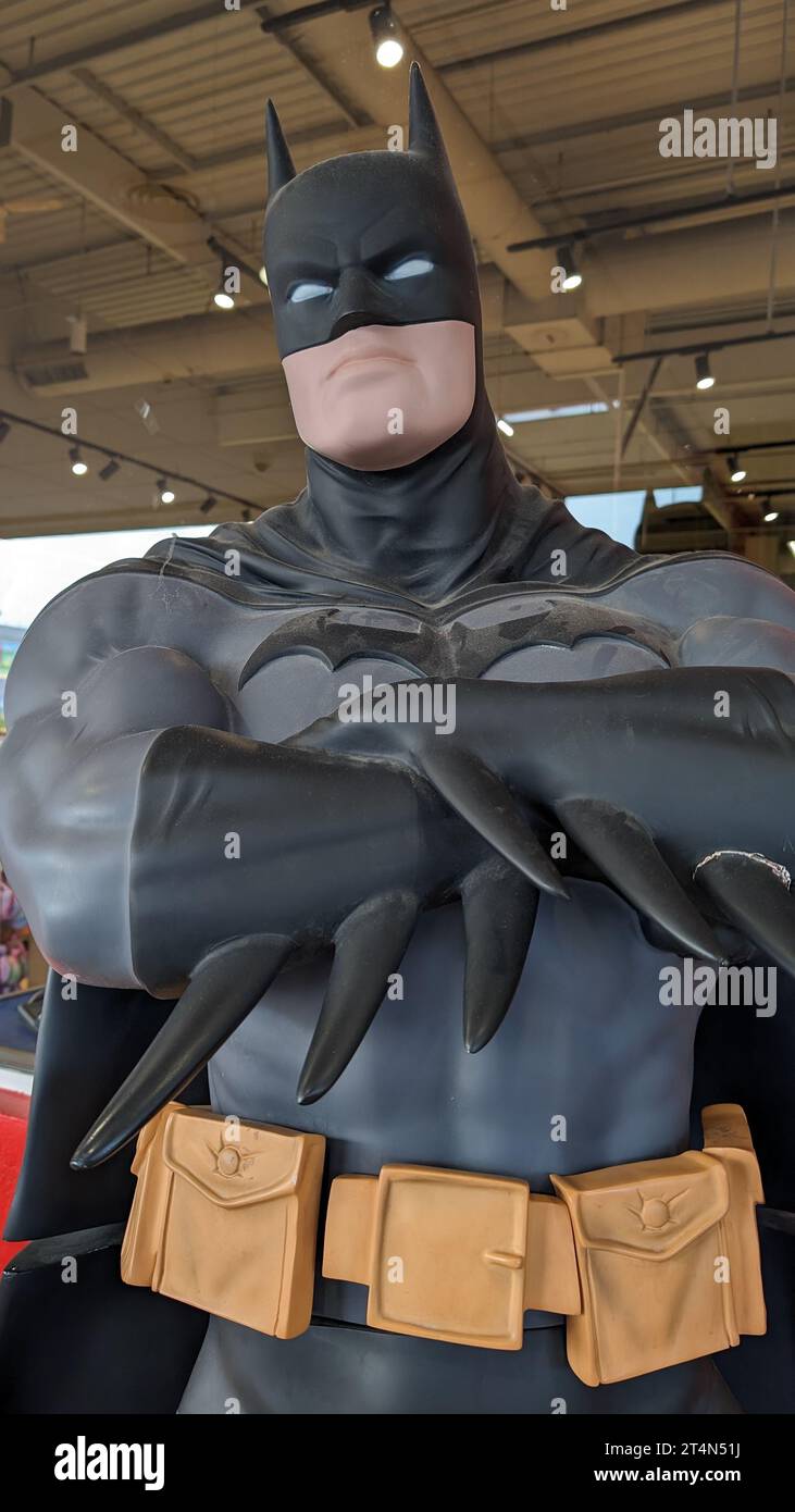 Bordeaux , France - 10 26 2023 : batman series movies marvel comics giant figure in shop library Stock Photo