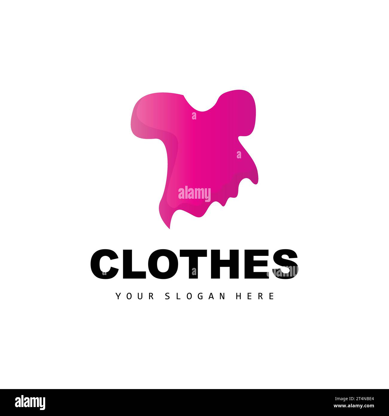 Clothing Logo, Simple Style Shirt Design, Clothing Store Vector
