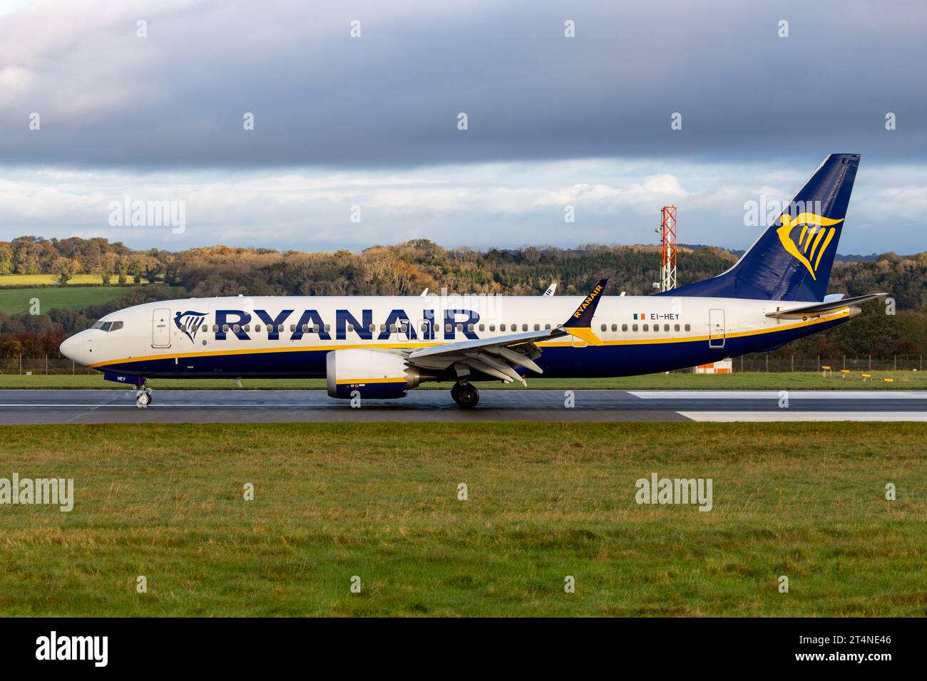 Ryanair Boeing Max at Bristol Airport Stock Photo