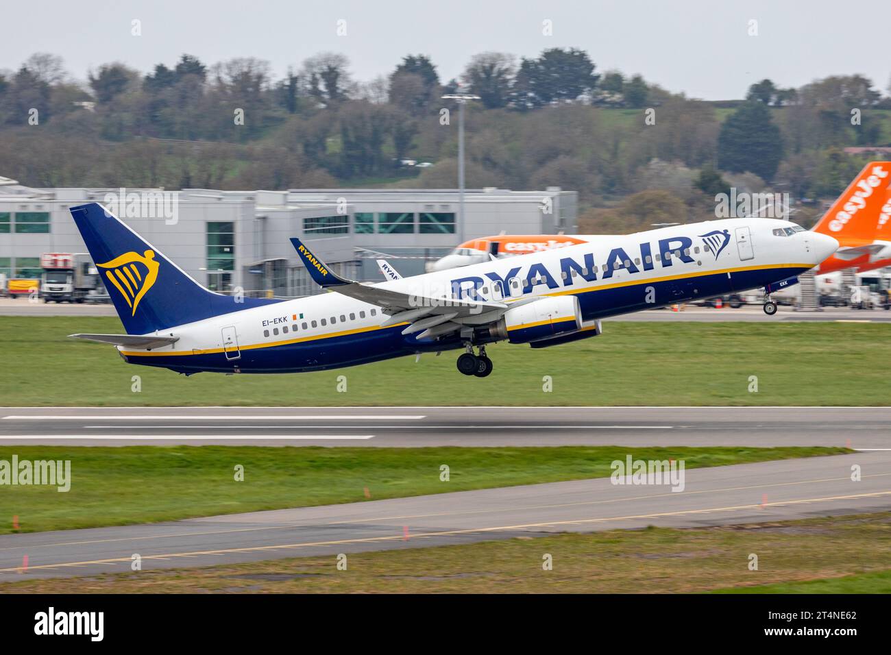 Ryanair at Bristol Airport Stock Photo