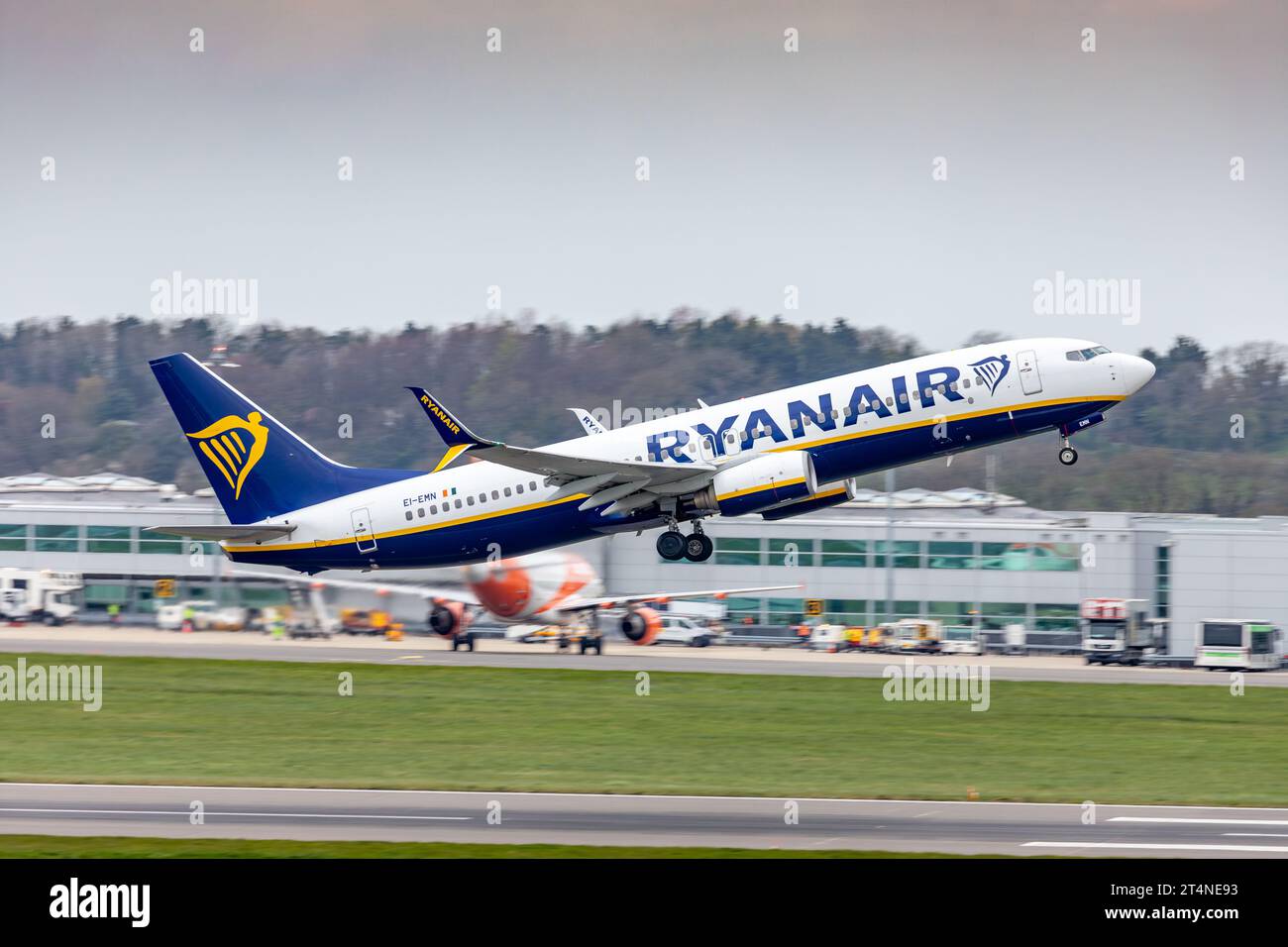 Ryanair Boeing Max at Bristol Airport Stock Photo