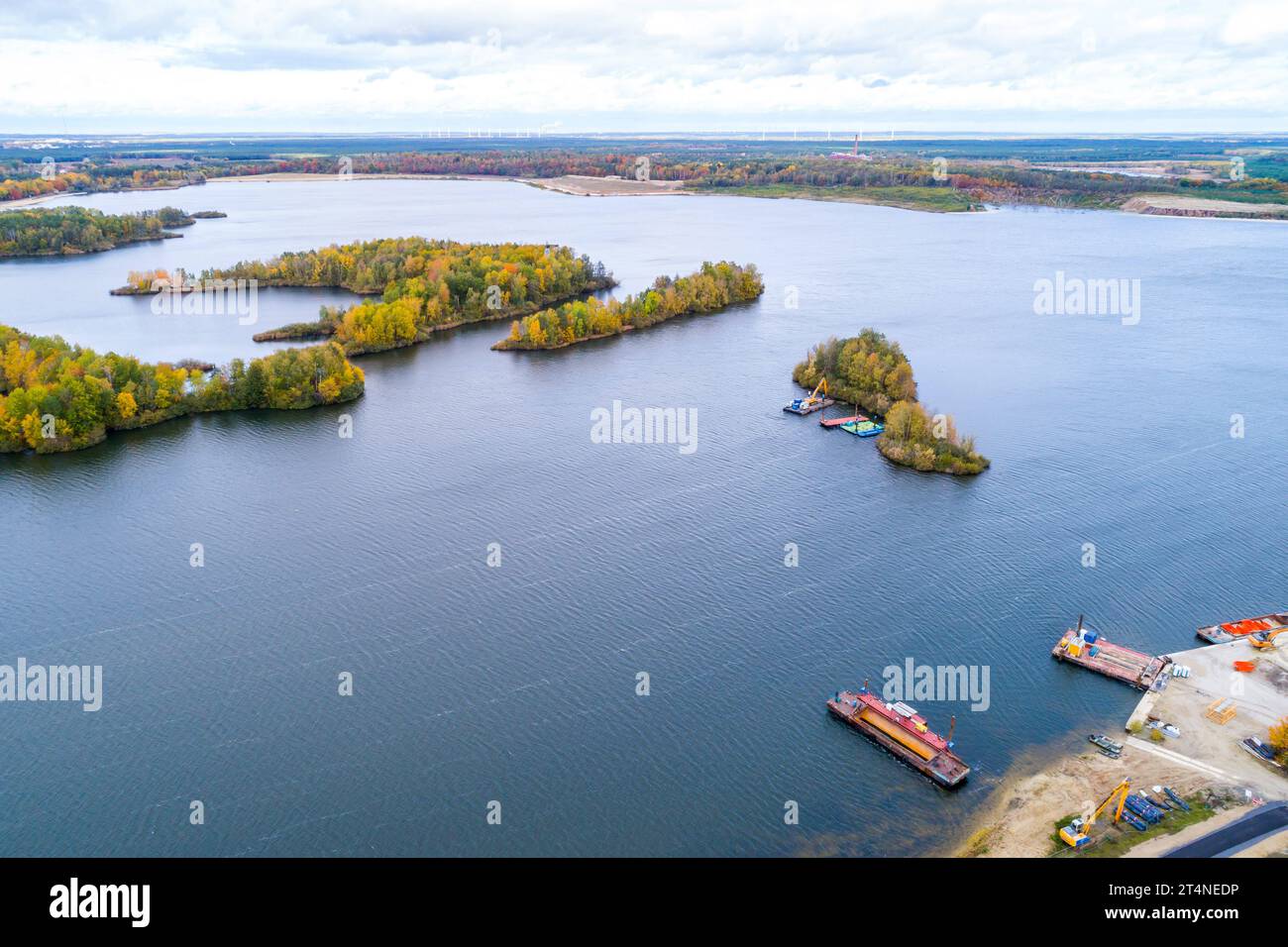 Knappensee DEU/Deutschland/Sachsen/Gross Saerchen, 31.10.2023, Blick