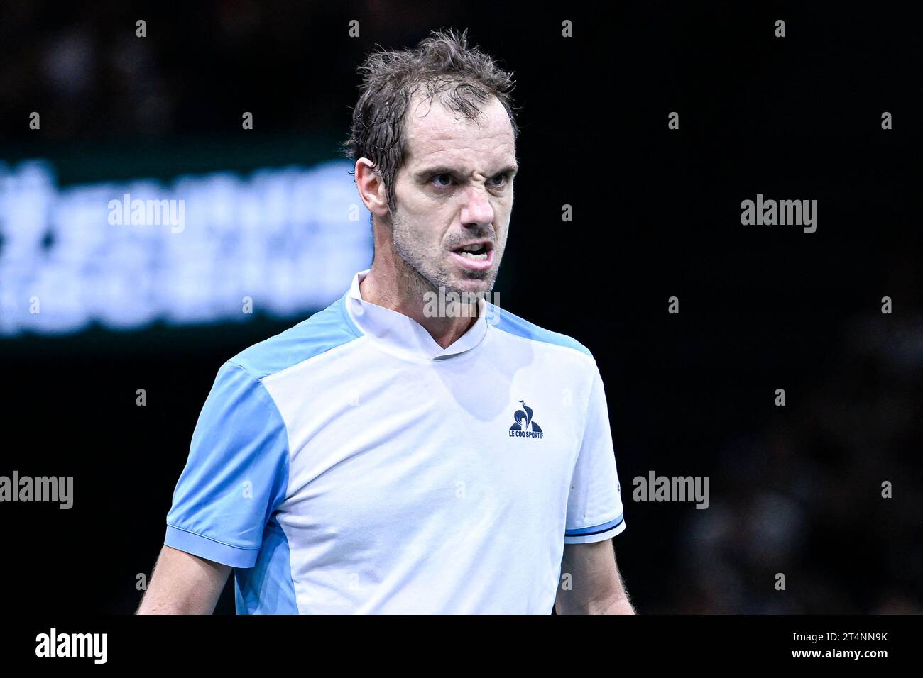 Richard Gasquet During The Rolex Paris Masters Atp Masters 1000 Tennis Tournament On October 30