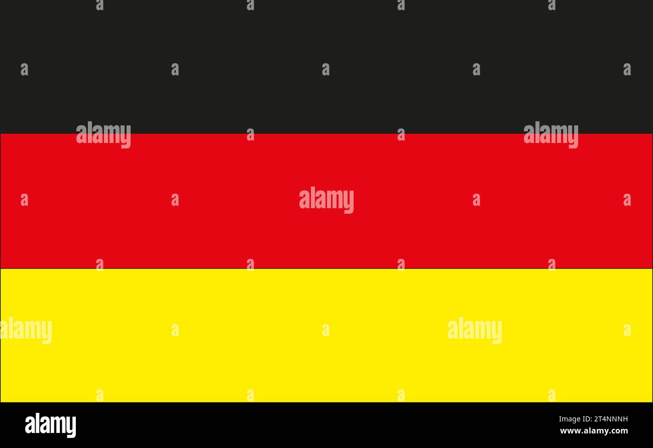 Flag in the colours of Germany Stock Photo