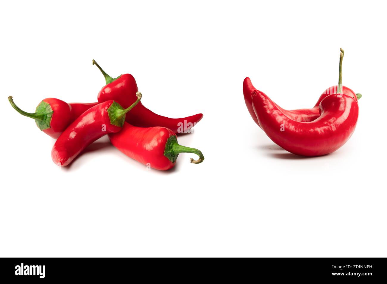 Red hot chili pepper isolated on a white background Stock Photo - Alamy