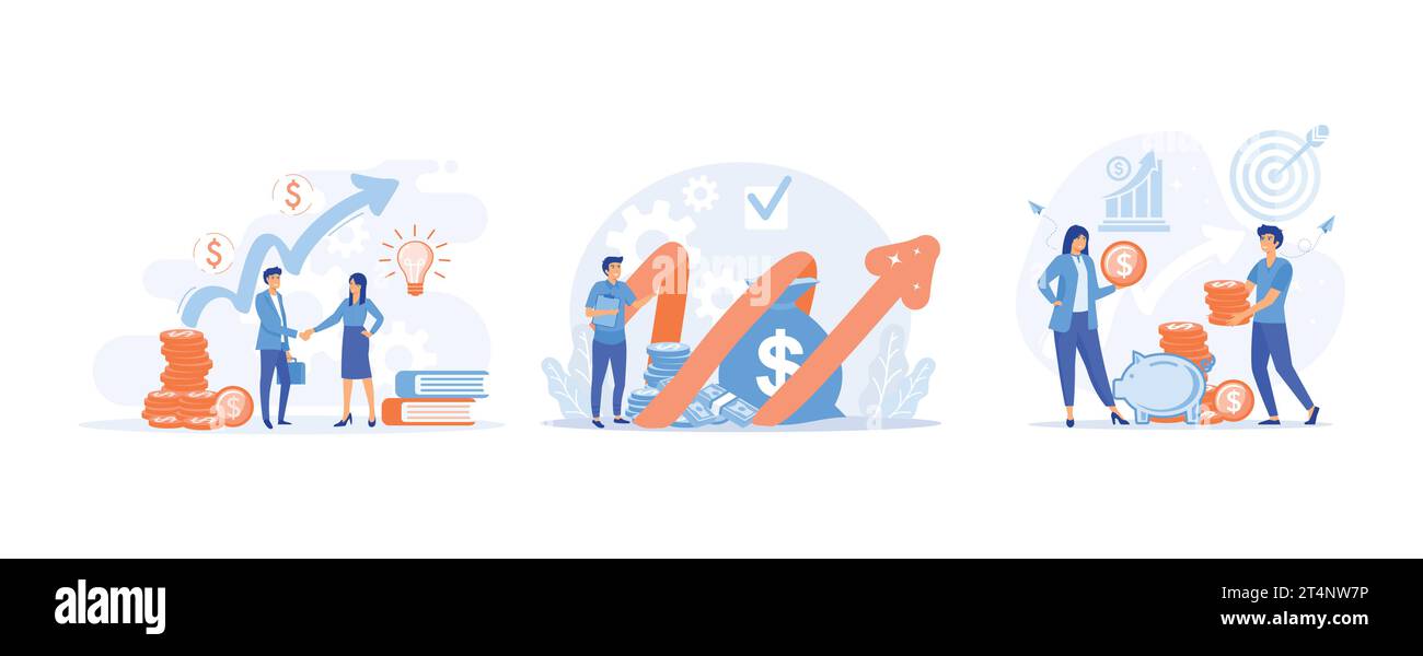 investment concept, Happy man investing in start up ideas, Income ...