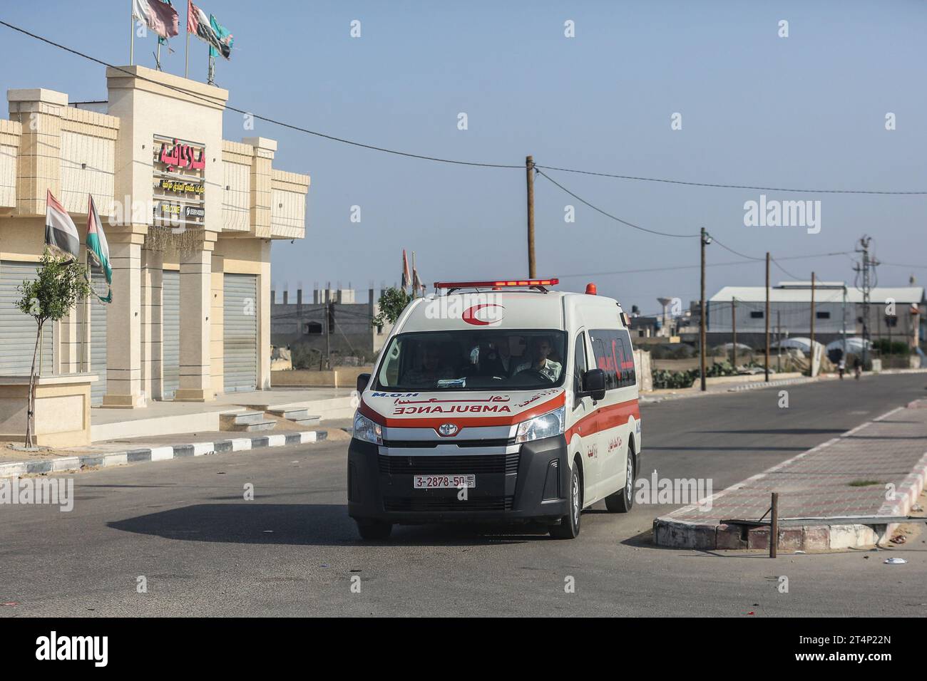 Rafah, Palestinian Territories. 01st Nov, 2023. A Palestinian Ambulance ...