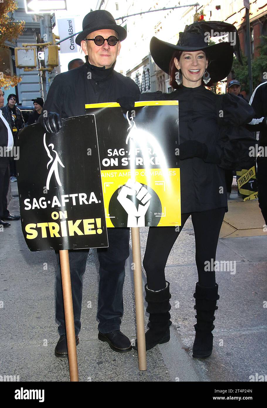 new-york-ny-october-31-michael-emerson-and-carrie-preston-on-the