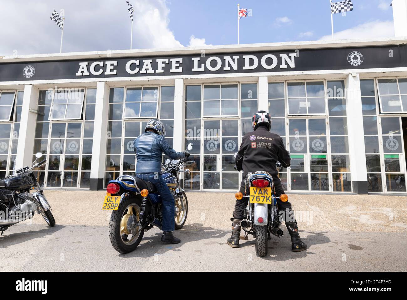 Ace Cafe in North London, UK Stock Photo