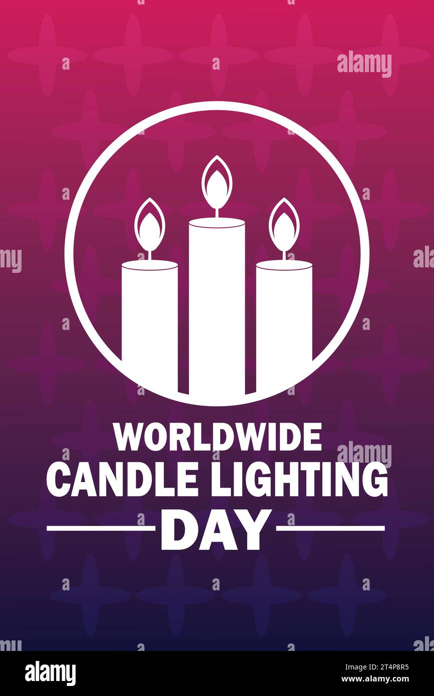 Worldwide Candle Lighting Day Vector illustration. Design template for