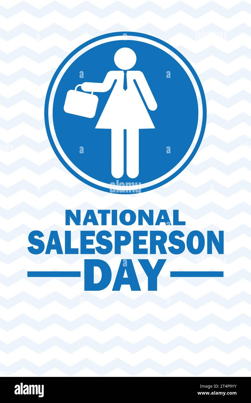 National Salesperson Day Vector illustration. Design template for