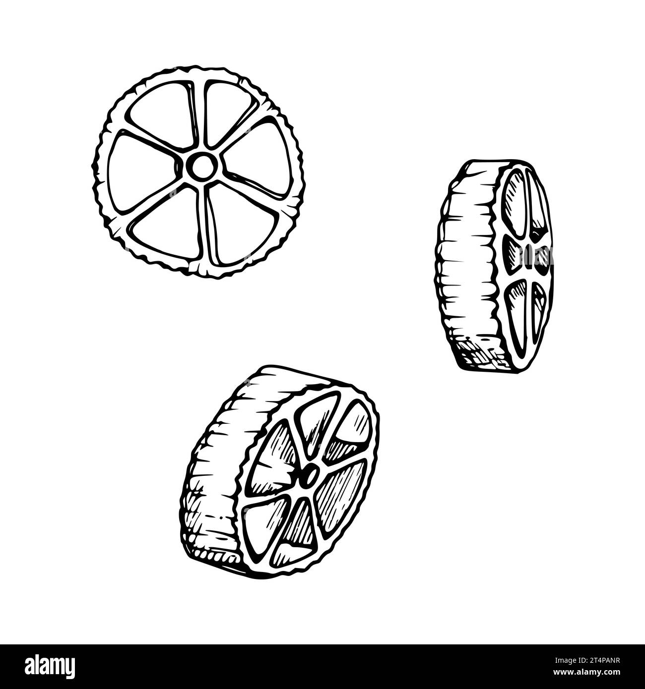 Hand drawn vector ink illustration. Types of pasta Italian cuisine