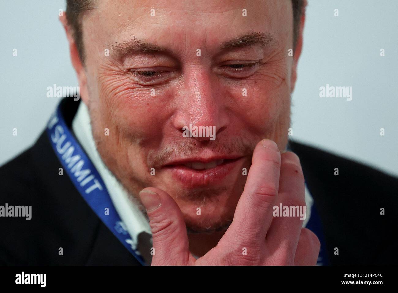 Tesla and SpaceX's CEO Elon Musk during the opening plenary at the AI