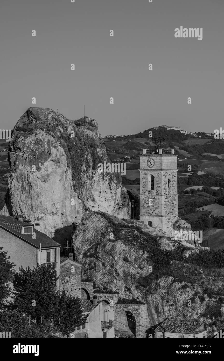 The name derives from stone, since it was built on a huge limestone