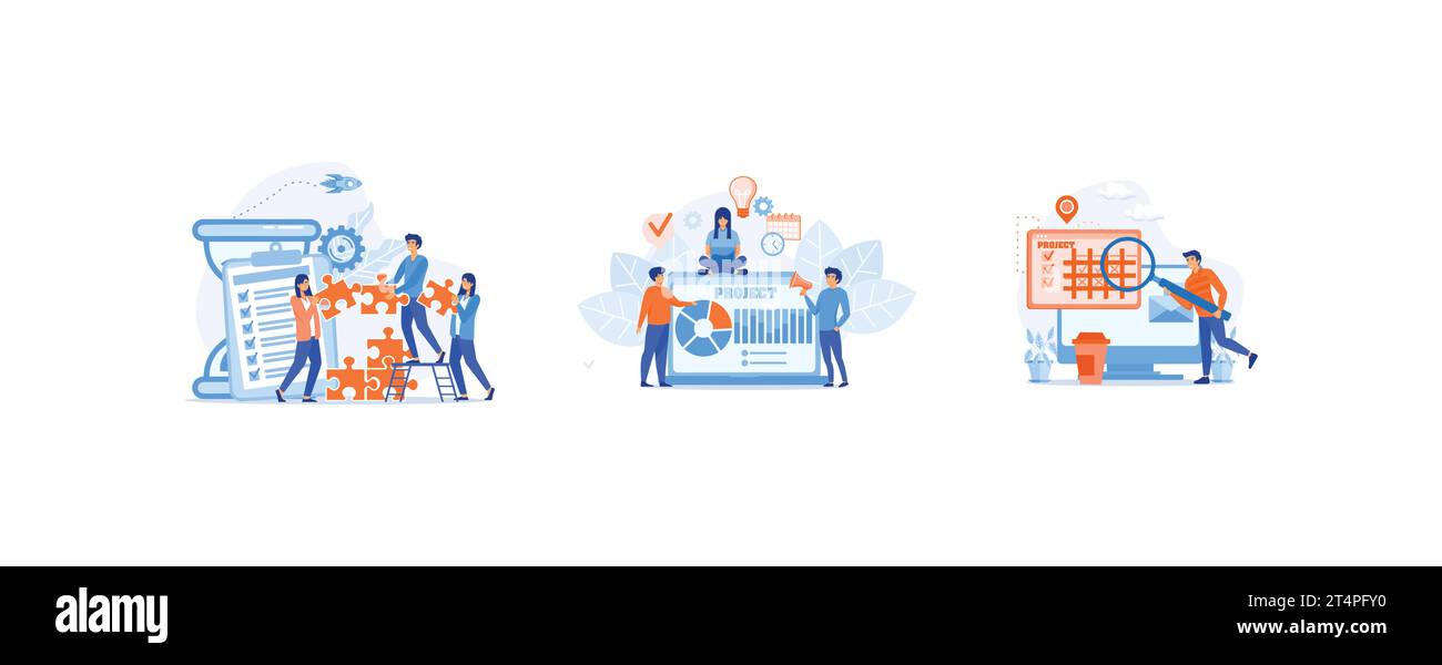 Project management. workflow organization. Marketing analysis and ...