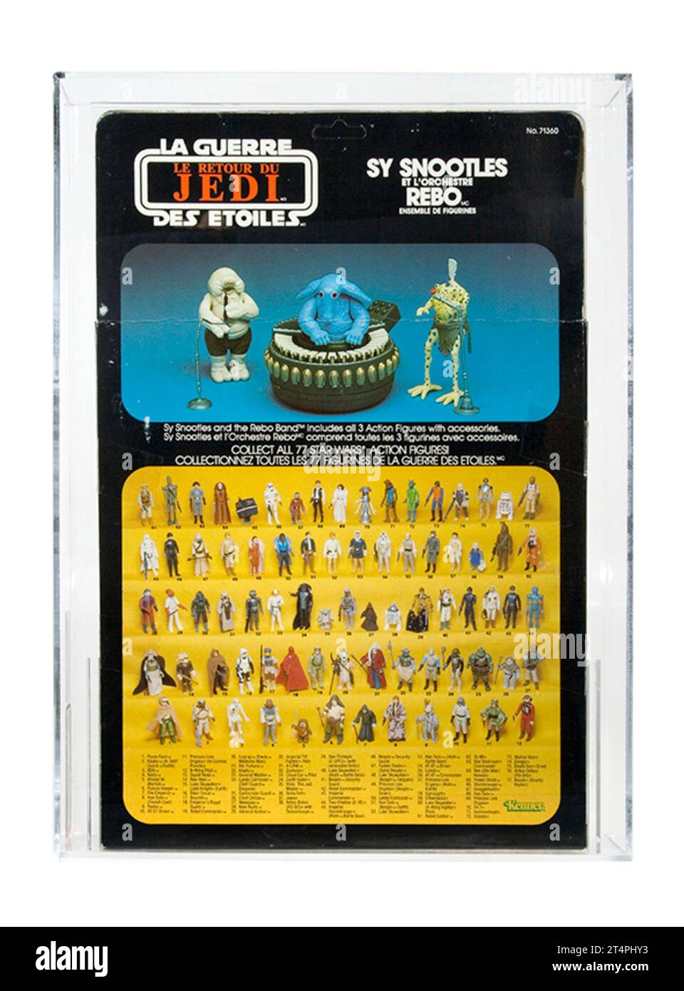 1983 Kenner Canada Star Wars Return of The Jedi Sy Snootles & The Rebo Band AFA 80 Near Mint MISB Stock Photo