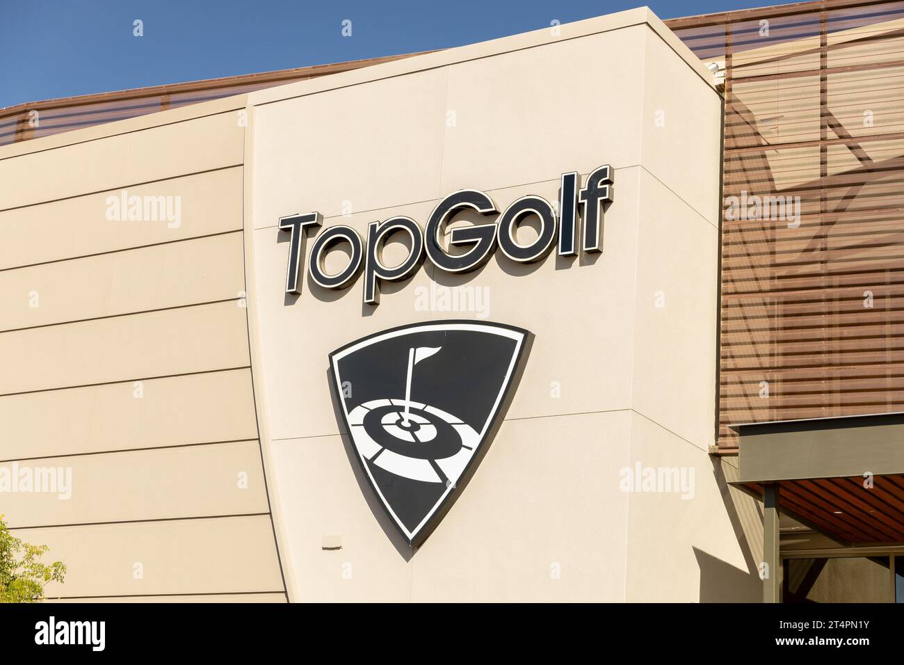 TopGolf features multiple floors of driving range bays and is a fun