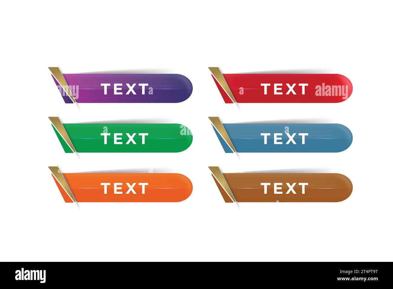 Glossy web buttons set in different colors Vector Image Stock Vector ...