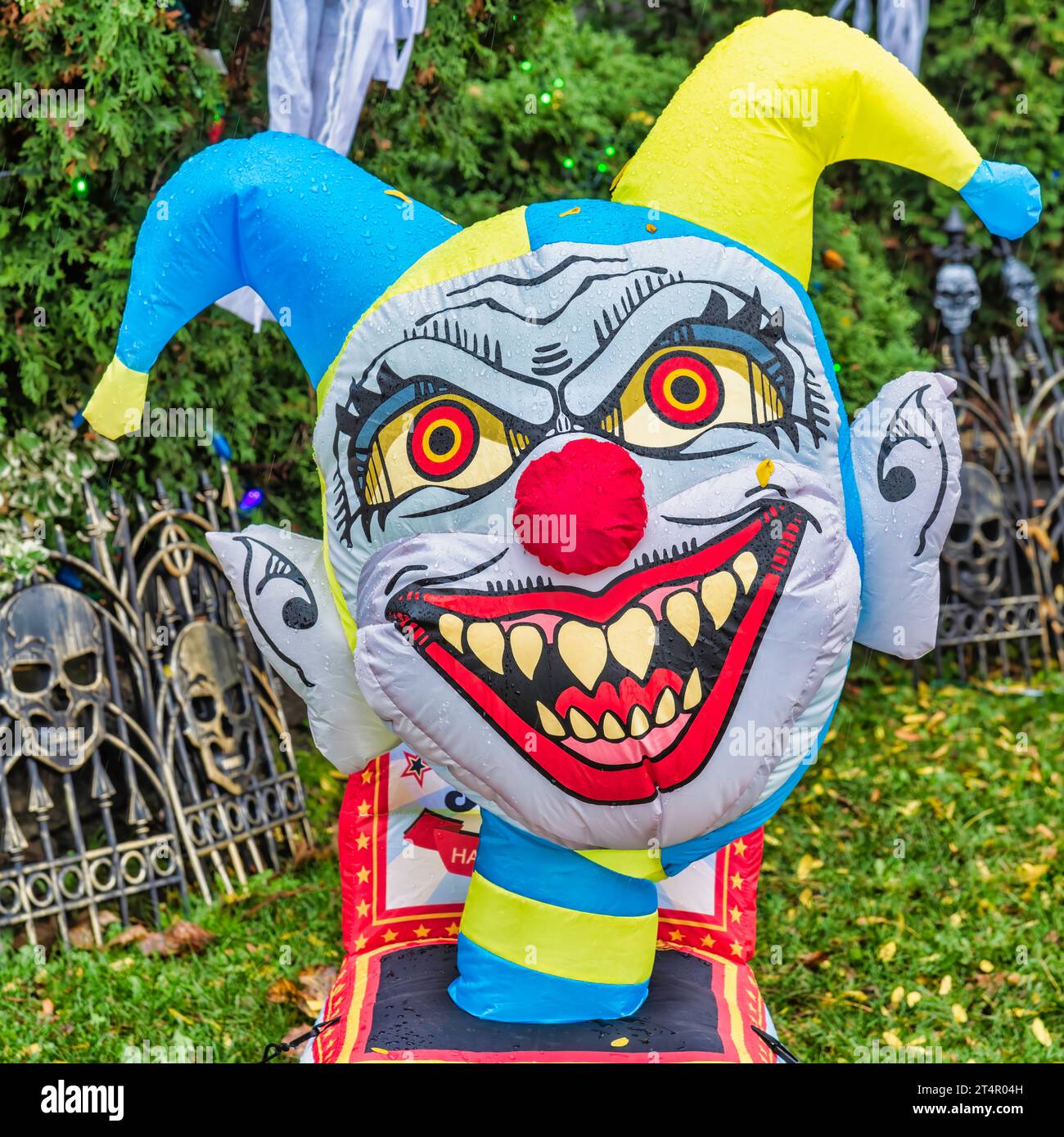 Halloween Clown Face Stock Photo