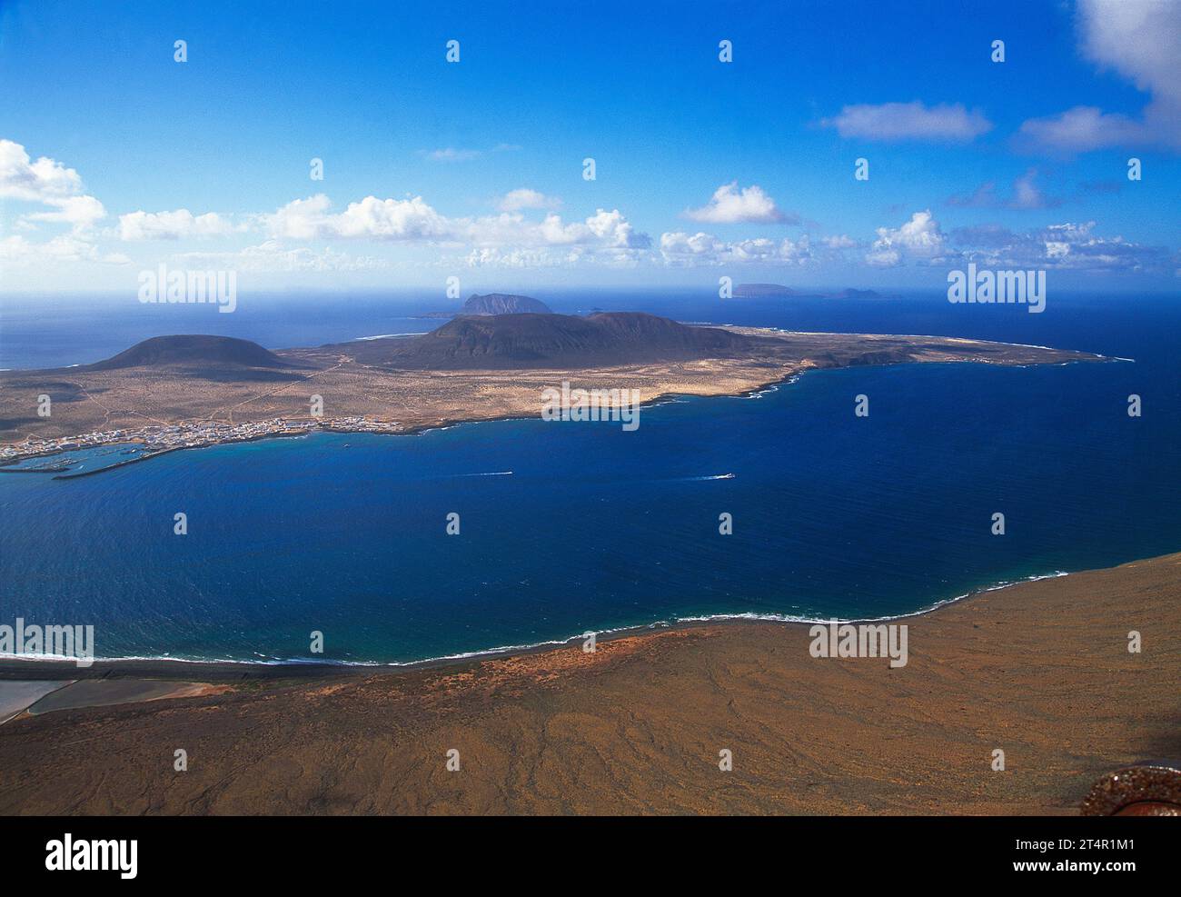 La Graciosa island, view from El Mirador. Chinijo Islands, Canary Islands, Spain. Stock Photo