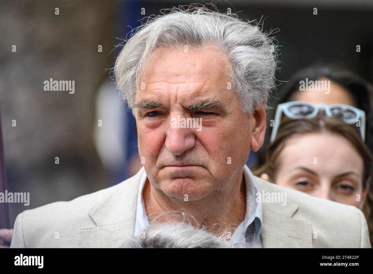 Jim Carter (actor) at an EQUITY event in Leicester Square supporting