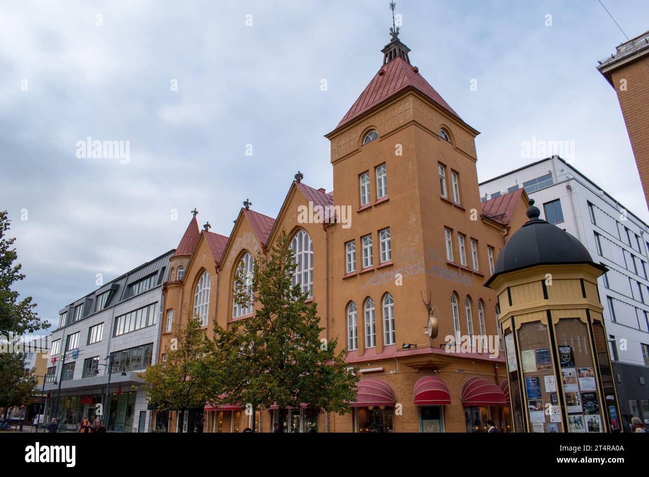 Lulea, Norrbotten, Sweden - October 6, 2023: The City center of Lulea, photographed on a cloudy autumn day. Stock Photo
