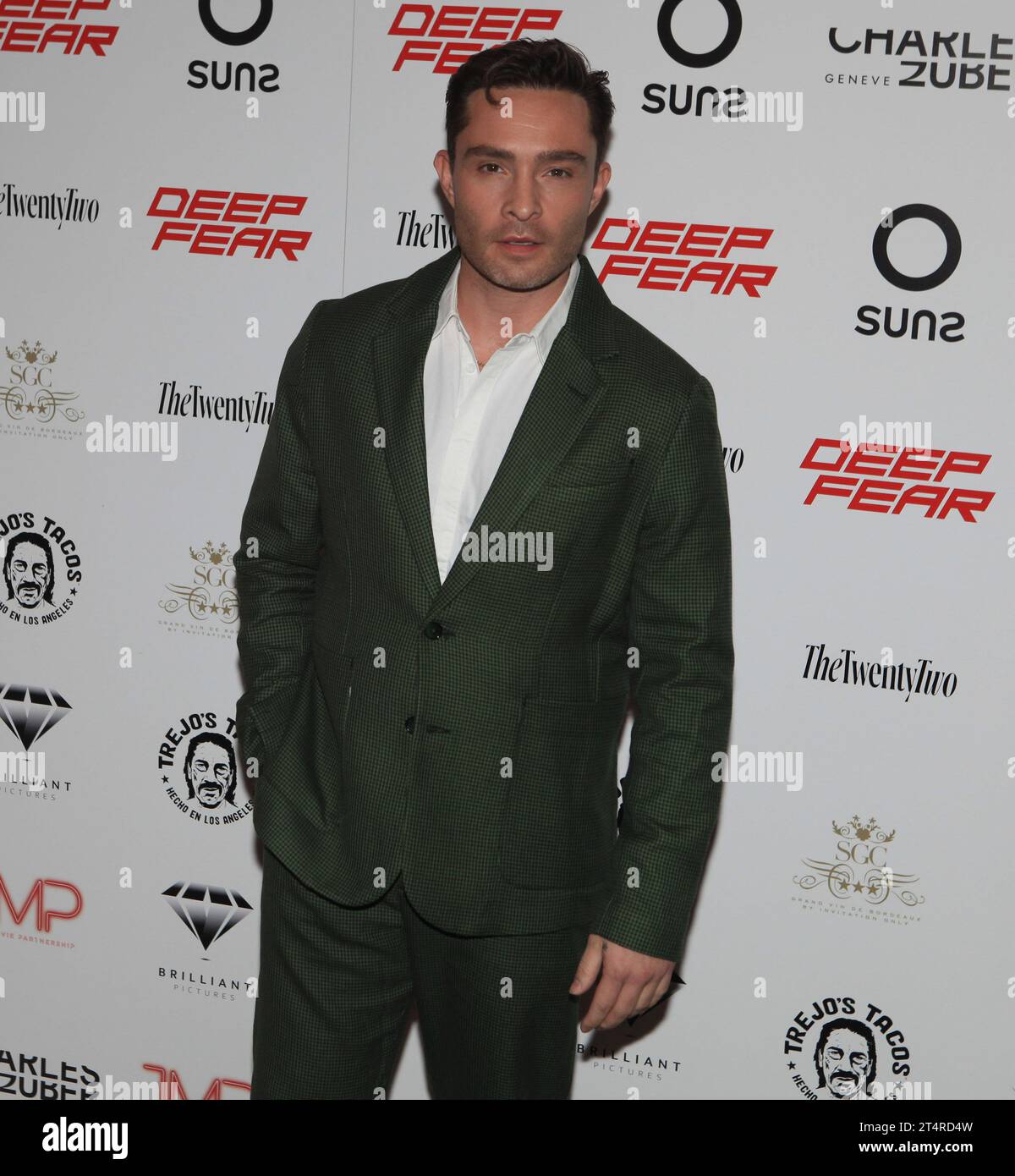 London, UK. Ed Westwick at the Deep Fear film premiere. Ham Yard. 26th ...
