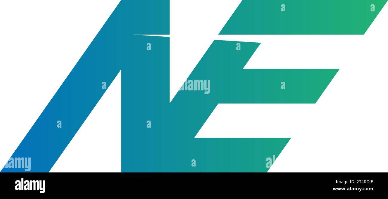 NE logo, NE Monogram, Initial NE Logo, Letter NE logo, Icon, Vector Stock Vector