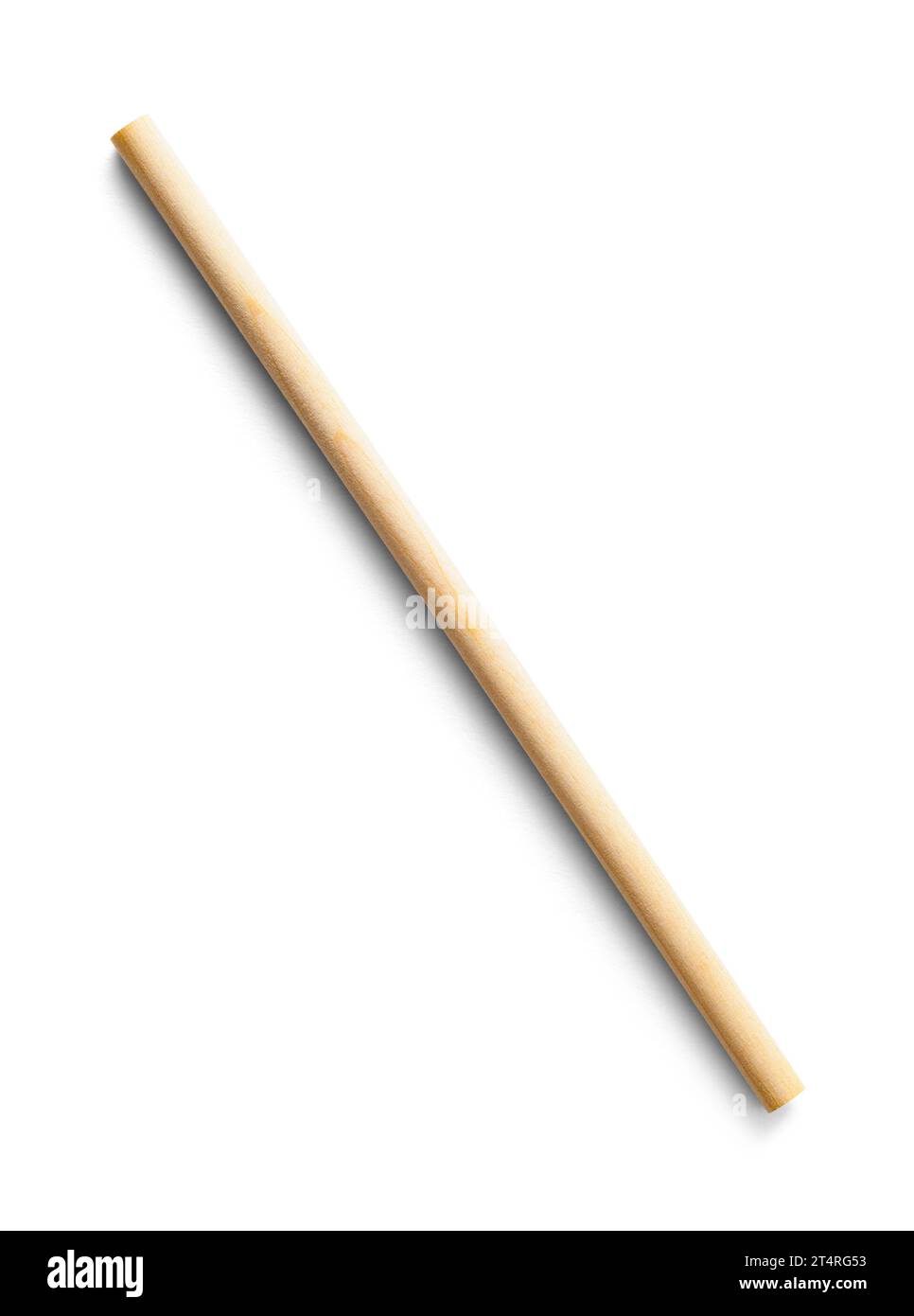 Thin Wooden Dowel Cut Out on White Stock Photo Alamy