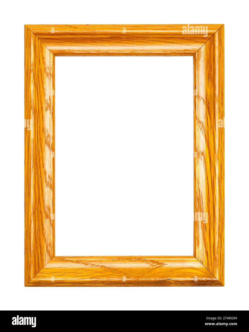 Small Wood Rectangle Frame Cut Out on White Stock Photo Alamy